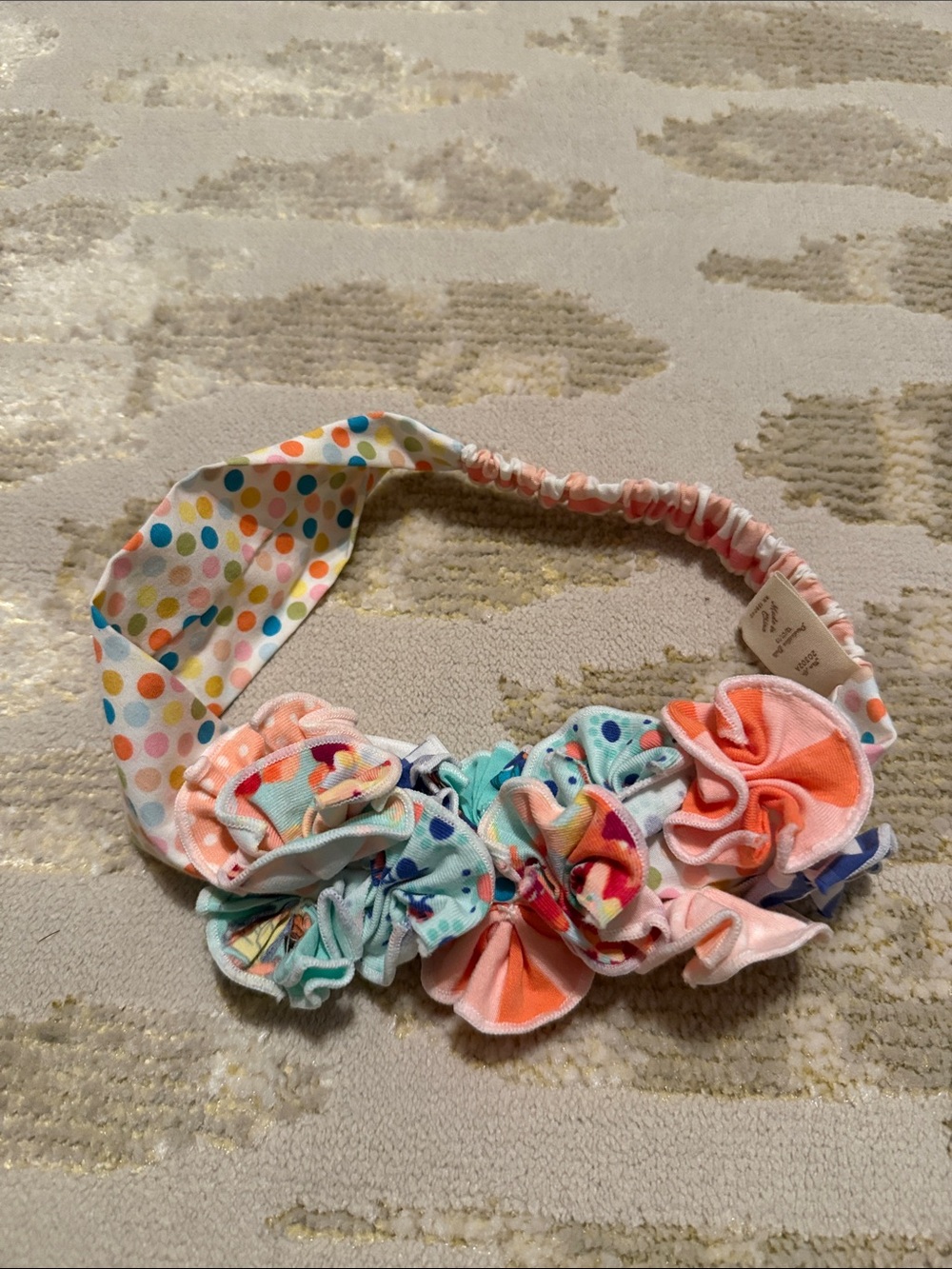 Matilda Jane Friends Forever Kids Multicolor Floral & Polka Dot Fabric Headband